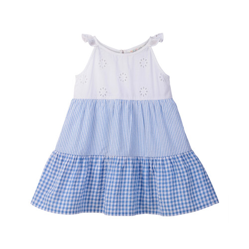 (6 Years, Blue) Robe à volants Beebay MixMatch bleue