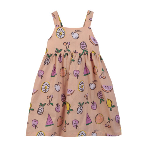 (12-18 Months, Multi-Color) Beebay Kleid mit Fruchtmuster, A-Linie, mehrfarbig oder