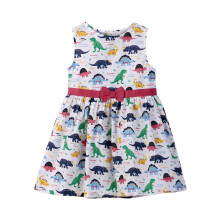 (4 Years, Multi-Color) Beebay Dino print bow detail dress Multi