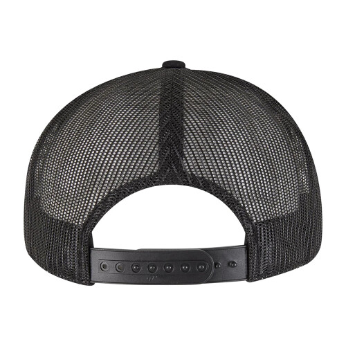 (One Size, Black) Flexfit Yupoong 7 Panel Trucker Cap 1