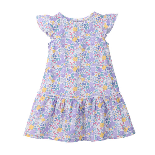 (2 Years, Multi-Color) Beebay Kleid mit Blumenmuster und Rüschen, mehrfarbig