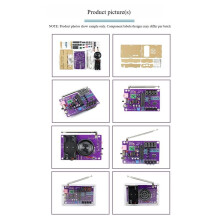 DIY FM Radio Kit 87-108MHz FM Circuit Board Construction Microcontroller DIY Electronics Project Soldering Practice Kit
