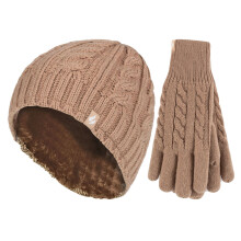 Heat Holders - Heat Holders - Winter Mütze und Handschuhe Set Damen | Gestrickt und Warm