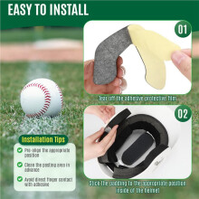 2X Kit de Ajuste Universal para Capacetes de Rebatidas e Apanhadores , Almofadas de Reposição para Jogadores de Beisebol/Softbol