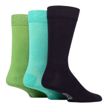 (7-11, Rot / Grau) WILDFEET - 3er Pack Herren Socken Einfarbig Bunt | Atmungsaktive Hochwertige Bambus Socken