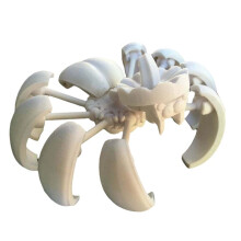 3D-Tryckt Pumpaspindel, Pumpkin Fidget-Skrivbordsstaty, Kontorspresent Pumpatransformatordekoration Vit
