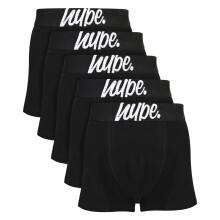 Hype - Hype - 5er Pack Jungen Boxershorts Schwarz Baumwolle