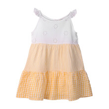 (12-18 Months, Yellow) Beebay MixMatch Tiered Dress Yellow