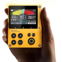 DBM-100 Metronoom Tuner, Oplaadbare 3in1 Digitale Metronoom met Trainer Ritme Modus