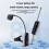 1 Channel UHF Wireless Saxophone Microphone System Clip- Instrument Mic for Performance Practice Recording 2