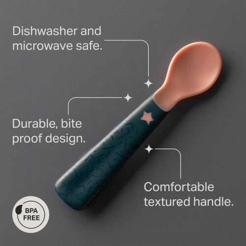 Tommee Tippee Tommee Tippee Easigrip SelfFeeding Weaning Spoons for Babies 6m Pack o 2
