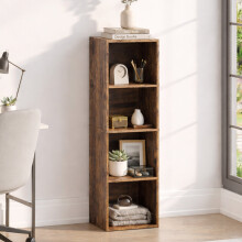 (4 Tier Cube) Oxford Wooden Bookcases Shelving Display Storage Unit