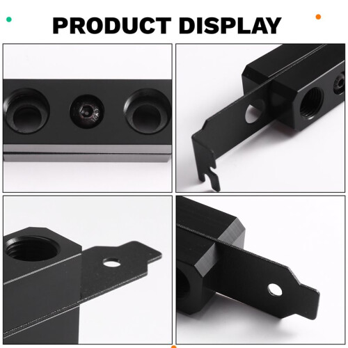 Case PCI-E Through-Plate Baffle Module for Connecting External Water Cooling T Internal Pipelines of the Host 1