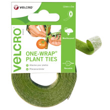 VELCRO Brand ONE-WRAP Plant Ties Tape, 12mm x 5m, Green - Reusable, Plant-Friendly Secure Solution For Tree Ties Straps, Plant Clips, VEL-EC60202,pac