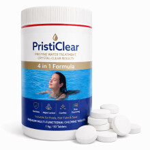PristiClear Multifunction Chlorine Tablets 1kg – 4 in 1 Formula Chlorine Tablets