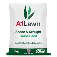 A1 Lawn Shade & Drought Tolerant Grass Seed, 5kg (140m2) - Perfect for Shaded Areas & Under Trees, Fast Growing & Hard Wearing, Child & Pet Friendly,