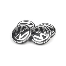 kpl 56 mm VW-logolla varustettuja keskikapseleita ommelluilla keskiosilla, Volkswagenin 6C0 601 171 vaihto-osa