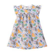 (6-12 Months, Multi-Color) Beebay Animal Print Ruffle Dress Multi colour