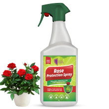 Rose Protection Spray 1L – Ready to Use Natural Plant Protection for Roses – Controls Aphids, Greenfly, Spider Mites, Whitefly, Mildew & Black Spo