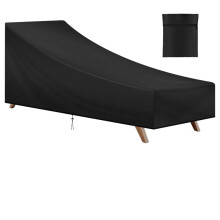 AOOWU Garden Sunbed Cover, Waterproof Outdoor Patio Sun Lounger Cover for Outside Lounger Chair Cover, Windproof Anti-UV Heavy Duty Oxford Fabric Out