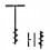 Fence Post Auger,Post Hole Digger Hand Drill, 10X60cmPost Hole Digger with Non-S 1