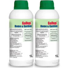 Pack of 2-1 Litre Gallup Home & Garden Weed Killer - Glyphosate Commercial Industrial Strength Concentrated Herbicide Weed Killer for Effective Annua