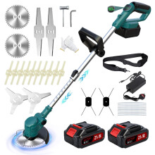 Garden Strimmer 21V, Cordless Strimmer 5 in 1 Strimmer Cordless with 22.0Ah Battery, Telescopic Cordless Grass Trimmer, Adjustable Battery Strimmer