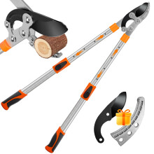 Telescopic Loppers 70–95CM, Heavy Duty Tree Loppers with SK5 Steel Blade & Teflon Coating, Extendable Handle Branch Cutter, Professional Garden Anvi
