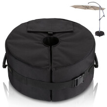 Flagest Parasol Base Weights Bag, Heavy Duty Umbrella Sand Base Up to 88lb,Side Opening Sturdy Sunshade Base Stand Sandbags,Outdoor Parasol Weights H
