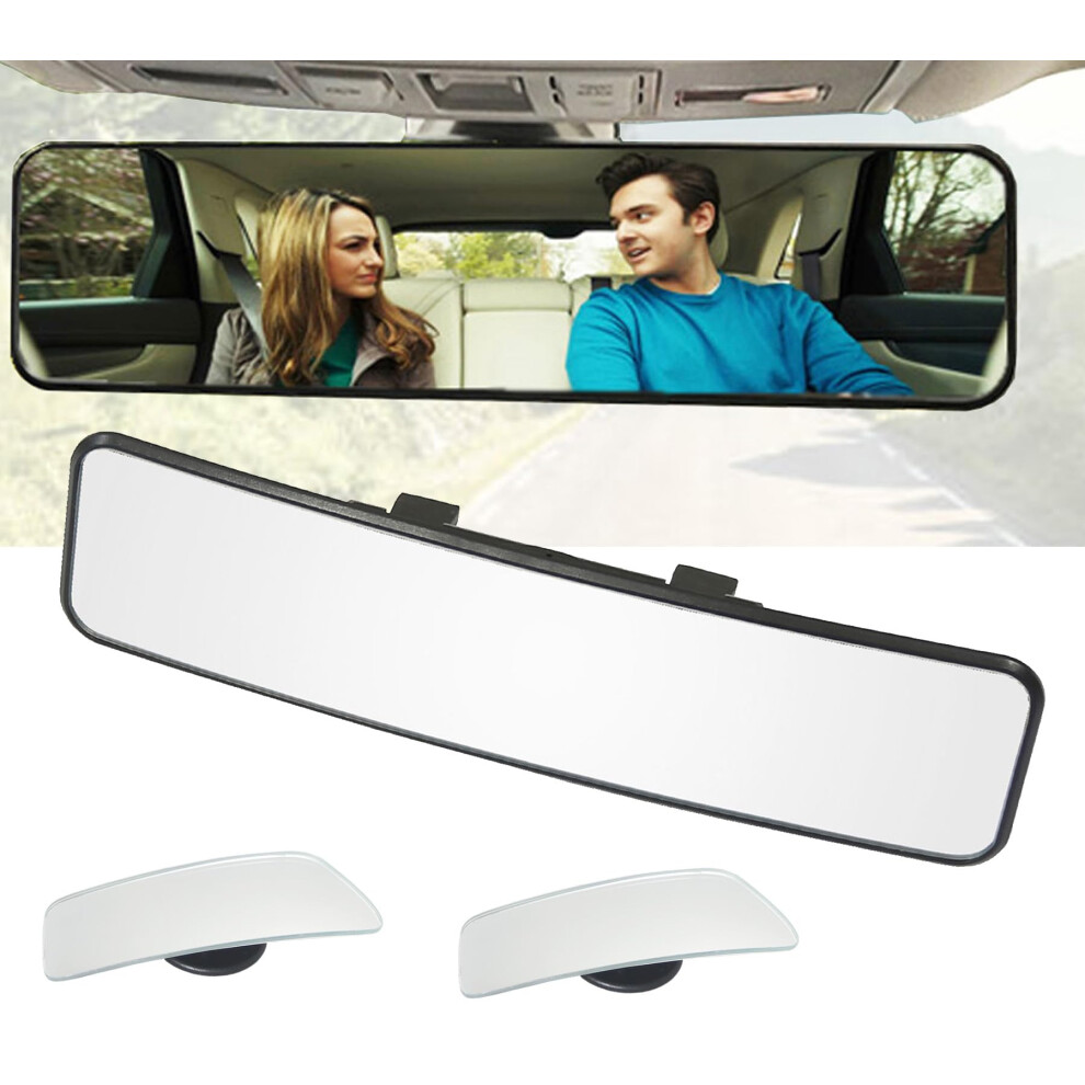 Kitbest Rear View Mirror, Universal Interior Clip On Panoramic Rearview Mirror To Reduce Blind Spot Effectively Â Wide Angle Â Convex Â For Cars 4948730281756