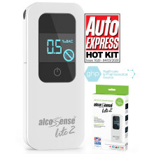 AlcoSense Lite 2 Breathalyser | Health & Pharma Award Winner 2024 |Alcohol Tester for UK, Irish & Scottish Breathalyzer Limits | Home Alcohol Detecto