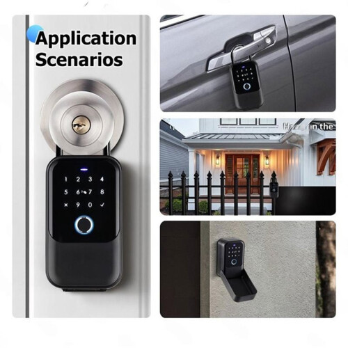 TTlock Smartkey Lock Box Wireless Electronic Key Safe with Digital Code App Controlled Smartlock for Home Key Padlock 2