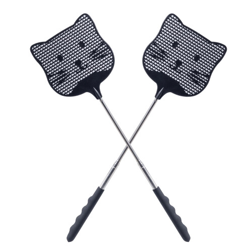 Staruby 2 Pack Extendable Fly Swatter, 25 inch Long Handle Flyswatters