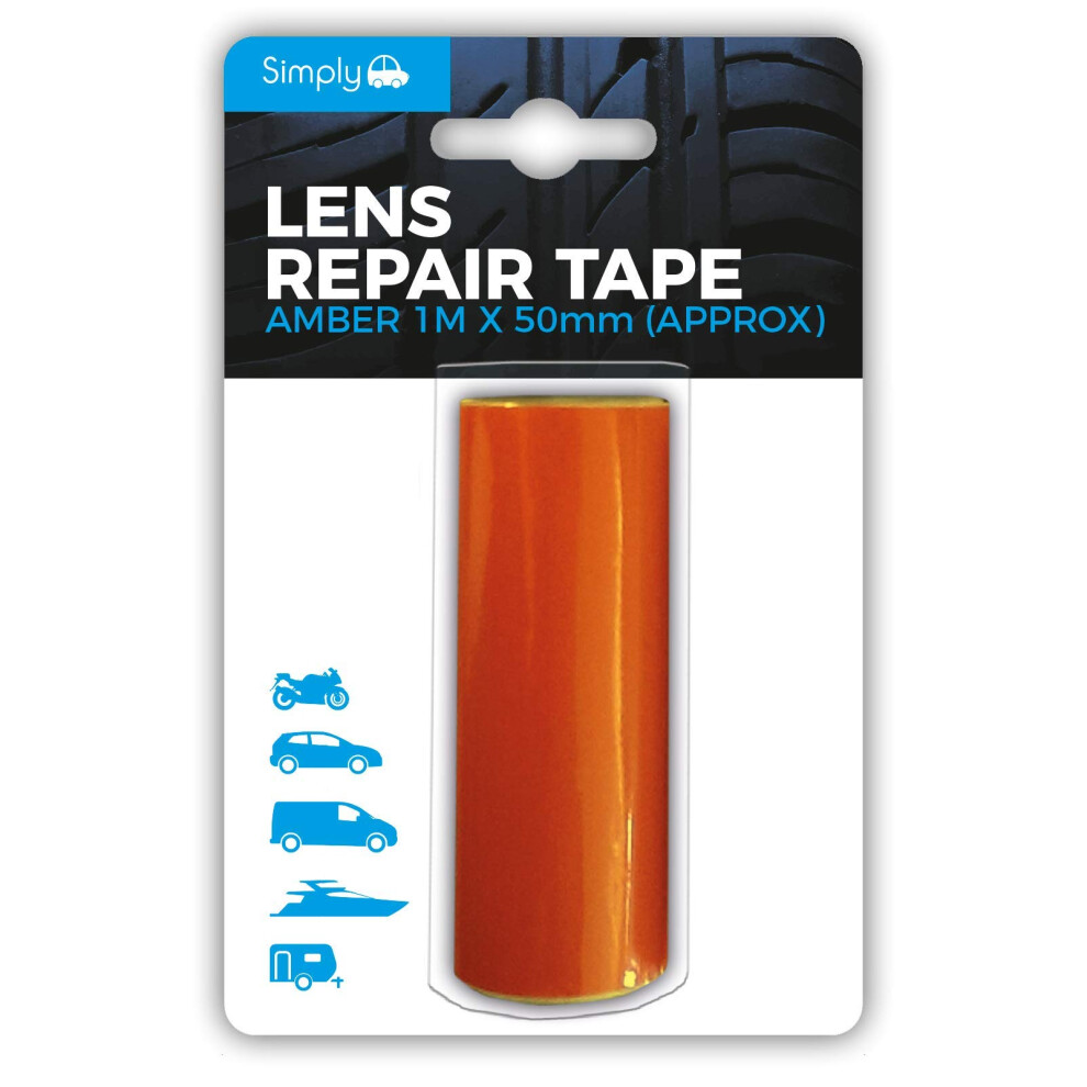 Simply 2251 Pack Of 1 Lens Repair Adhesive Tape - Amber 5433504528636