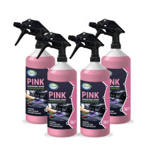 JOVS Pink Dashboard Shine Spray 4 X 1L - Cherry Fragrance | Ultimate Cleaner for Car Dashboards | Interior Plastic Restorer | Professional Grade with