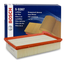 Bosch S0287 Car Air Filter - Separates Particles from the Air Intake - Moisture-resistant plus High Tensile Strength