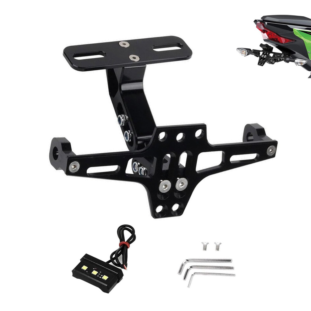 Motorcycle License Plate Bracket, Motorbike Number Plate Holder, Tail Tidy Motorbike, Motorcycle Centre Mount License Plate Bracket, Adjustable Licen 6463293982998