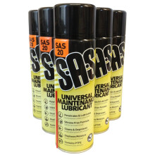 10 x 500ML SAS20 Motorbike car maintenace Spray - High Quality penetrating Lubricant