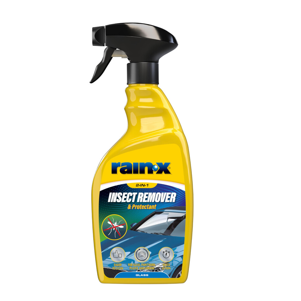 Photos - Car Polish & Exterior Cleaning Rain-X Car Insect Remover & Protectant - Powerful Mosquito & Bird Dropping Cleaner - Advanced  Hydrophobic Technology 