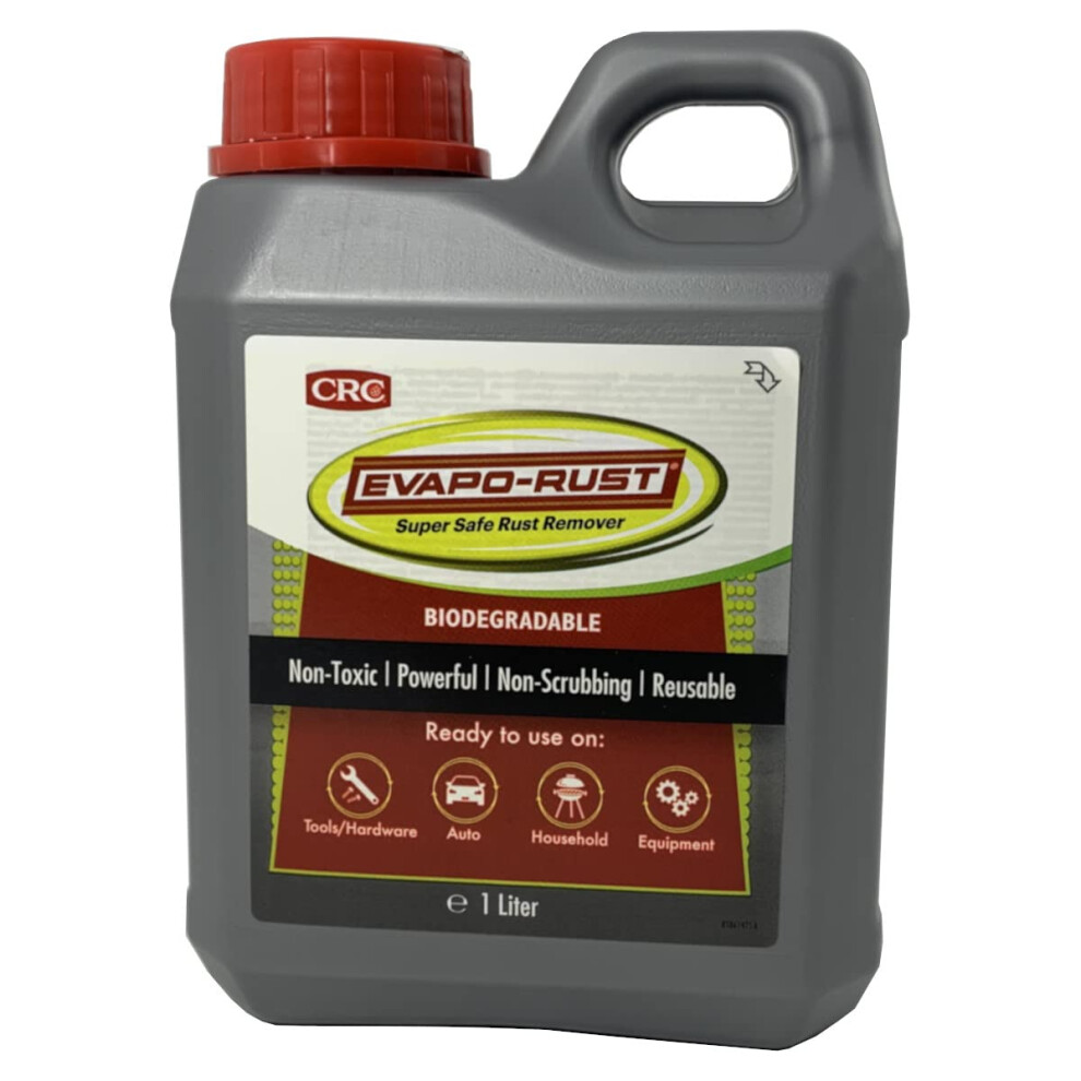 Evapo-Rust Rust Rust Remover - Super Safe None Toxic Powerful Non Scrubbing Reuseable Use On Tools, Household Items, Automotive Parts, 1L 5351675827870