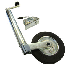 Xtremeauto 48mm Caravan Jockey Wheel 23"> 30" + Clamp - Galvanized Heavy Duty