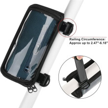 TXEsign Bike Handlebar Bag Mesh Bag with Clear Window for Flip 4/Flip 5/Flip 6 Speaker Travel Carrying Case Speaker Cover