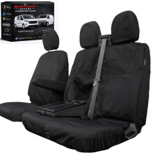 Heavy Duty Seat Covers to fit the 2024+ Ford Transit Custom & VW T7 Transporter. Waterproof. Tailored Fit. Easy to fit. Front 3 Seat Set. (2024 Onwar
