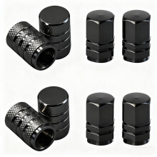8 Pcs Car Tyre Valve Caps, Dust Caps for Car Tyres, Universal Tyre Dust Caps, Tyre Caps Black for Motorcycles, Cars, Bicycles, Trucks