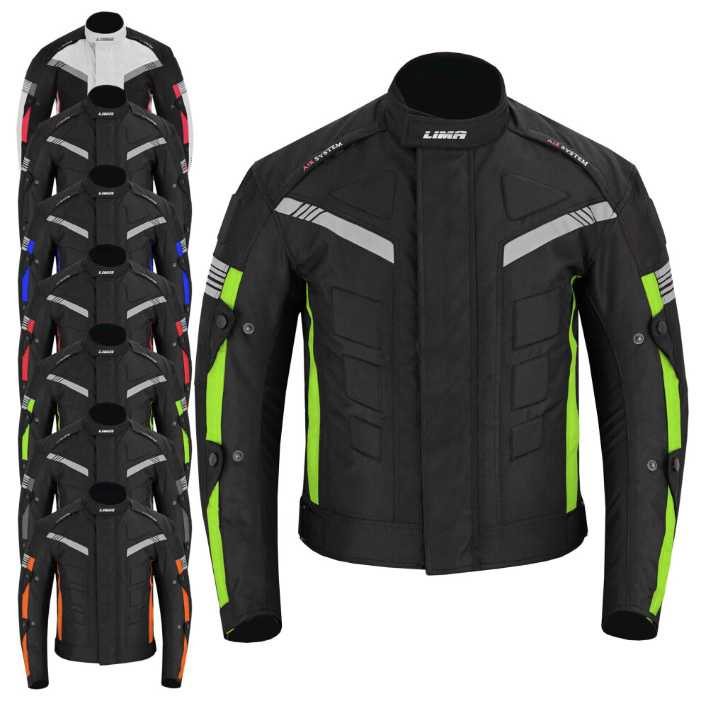 Lima-Moto MenâS Motorcycle Jacket 4 Season Cordura Textile Biker Jacket Waterproof Windproof With Ce Armor, Air Vents & Removable Thermal Liner (Uk, 3593839946733
