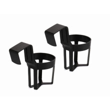 Voarge 2 Black Auto Car Vehicle Cup Stand, Plastic Car Water Cup holder Black Car Drink Stand Truck Seat Cup Holder for Bottle, Coffee,Thermos Cups,B