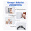 Outdoor String Light Hooks, 25 Pack Clear Clips with Waterproof Adhesive Strips,Heavy Duty Cable Holders for Outside 6