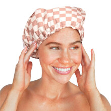 Luxury Shower Caps for Women Reusable Waterproof , Shower Cap for Women, Non-Slip, Dry Hair Cap for Long and Short Hair