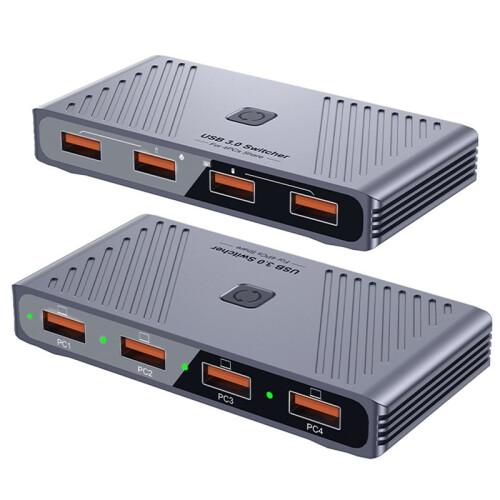 USB3.0  Adapter 4 in 4 Out USB Switcher  PC Laptop for Printer Keyboard Mouse U Disk Sharer Controller 1