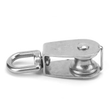Poulie simple en inox 316, 85 x 18 mm, Silver Ships